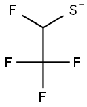 TRIFLUOROMETHYLFLUOROMETHANESULFIDE 结构式