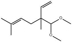 1,5-Heptadiene, 3-(dimethoxymethyl)-3,6-dimethyl- Struktur