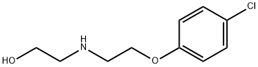 2-{[2-(4-クロロフェノキシ)エチル]アミノ}エタノール 化学構造式