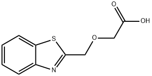 Acetic acid, (2-benzothiazolylmethoxy)- (6CI) Structure