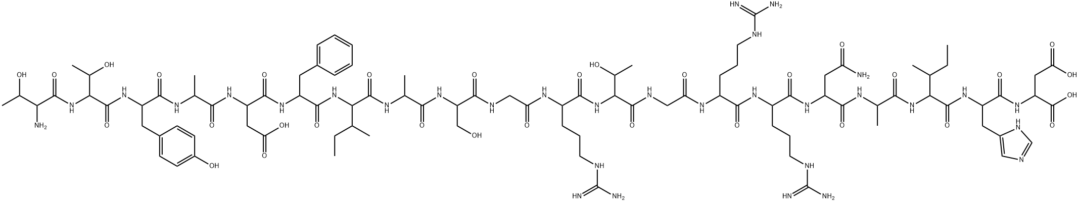 THR-THR-TYR-ALA-ASP-PHE-ILE-ALA-SER-GLY-ARG-THR-GLY-ARG-ARG-ASN-ALA-ILE-HIS-ASP, 99534-03-9, 结构式