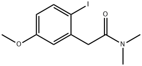 2-(2-IODO-5-METHOXY-PHENYL)-N,N-DIMETHYL-ACETAMIDE Structure