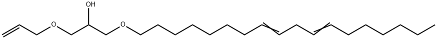 1-(8,11-オクタデカジエニルオキシ)-3-(2-プロペニルオキシ)-2-プロパノール 化学構造式