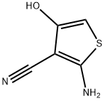 2-aMino-3-cyano-4-hydroxythiophene 化学構造式