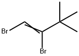 1,2-ジブロモ-3,3-ジメチル-1-ブテン 化学構造式