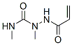 プロペン酸2-メチル-2-[(メチルアミノ)カルボニル]ヒドラジド 化学構造式