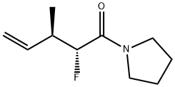 Pyrrolidine, 1-(2-fluoro-3-methyl-1-oxo-4-pentenyl)-, (R*,R*)- (9CI) Structure