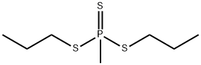 メチルホスホノトリチオ酸ジプロピル 化学構造式