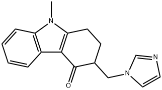 1,2,3,9-テトラヒドロ-3-(1H-イミダゾール-1-イルメチル)-9-メチル-4H-カルバゾール-4-オン (ONDANSETRON IMPオンダンセトロン不純物G 化学構造式