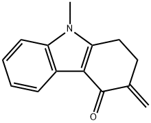 1,2,3,9-TETRAHYDRO-9-METHTYL-3-METHYLENE-4H-CARBAZOL-4-ONE Structure