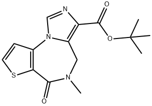 5,6-DIHYDRO-5-METHYL-6-OXO-4H-IMIDAZO[1,5-A]THIENO[2,3-F][1,4]DIAZEPINE-3-CARBOXYLIC ACID 1,1-DIMETHYLETHYL ESTER Structure