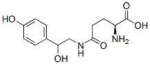 (2S)-2-amino-4-[[2-hydroxy-2-(4-hydroxyphenyl)ethyl]carbamoyl]butanoic acid Struktur