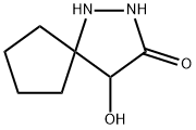 1,2-Diazaspiro[4.4]nonan-3-one,  4-hydroxy- Structure