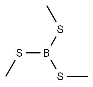 trimethyl trithioborate Struktur