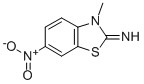 3-甲基-6-硝基苯并[D]噻唑-2(3H)-亚胺 结构式