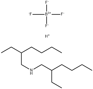 BIS-2-ETHYLHEXYLAMMONIUM TETRAFLUOROBORATE 结构式