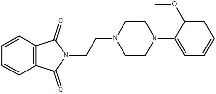 2-(2-(4-(2-甲氧基苯基)哌嗪-1-基)乙基)异二氢吲哚-1,3-二酮, 99718-67-9, 结构式