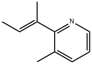Pyridine, 3-methyl-2-(1-methyl-1-propenyl)-, (E)- (9CI) 结构式