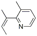Pyridine, 3-methyl-2-(1-methyl-1-propenyl)-, (Z)- (9CI) Structure