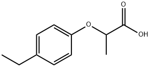 2-(4-エチルフェノキシ)プロパン酸 化学構造式