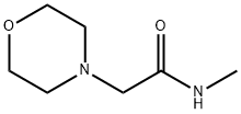 N-メチル-2-モルホリン-4-イルアセトアミド 化学構造式