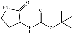3-BOC-AMINO-PYRROLIDIN-2-ONE 化学構造式