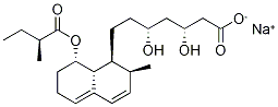 メバスタチンヒドロキシ酸ナトリウム塩 化学構造式