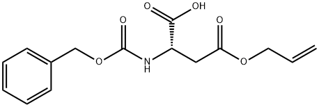 CBZ-L-天冬氨酸(B-烯丙酯), 99793-10-9, 结构式