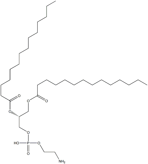 1,2-十四酰基磷脂酰乙醇胺,998-07-2,结构式