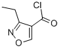 4-Isoxazolecarbonyl chloride, 3-ethyl- (9CI) 结构式