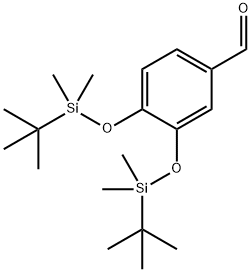 3,4-双(叔丁基二甲硅氧基)苯甲醛, 99815-16-4, 结构式
