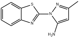 2-苯并噻唑-2-基-5-甲基-2H-3-氨基吡唑 结构式