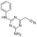 (4-AMINO-6-ANILINO-1,3,5-TRIAZIN-2-YL)ACETONITRILE Struktur