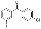 4'-クロロ-3-ヨードベンゾフェノン 化学構造式