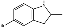 5-溴-2-甲基-2,3-二氢-1H-吲哚, 99847-70-8, 结构式
