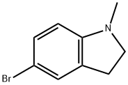 5-ブロモ-1-メチルインドリン 化学構造式