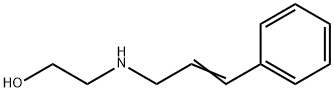 2-[(3-フェニル-2-プロペン-1-イル)アミノ]エタノール 化学構造式
