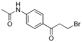 AcetaMide, N-[4-(3-broMo-1-oxopropyl)phenyl]- Structure
