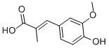 3-(4-HYDROXY-3-METHOXY-PHENYL)-2-METHYL-ACRYLIC ACID,99865-71-1,结构式