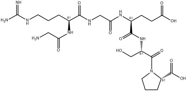 glycyl-arginyl-glycyl-glutamyl-seryl-proline, 99896-88-5, 结构式