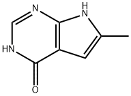 4H-Pyrrolo[2,3-d]pyrimidin-4-one, 1,7-dihydro-6-methyl- (9CI) 结构式