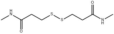 N,N'-Dimethyl-3,3'-dithiodipropionamide Structure