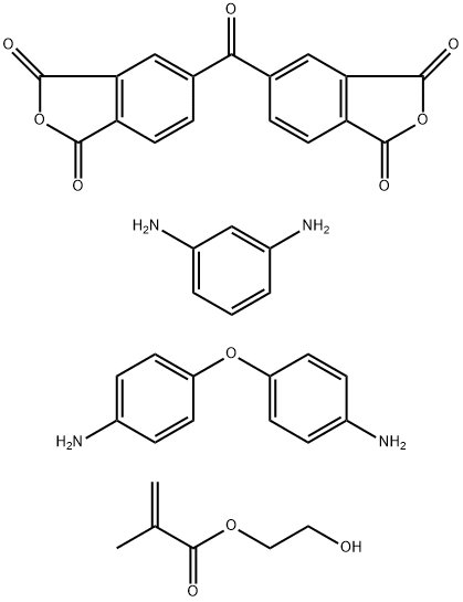 3,3',4,4'-二苯甲酮四羧酸二酐、苯二胺、氧联二苯胺的酯化聚酰胺酸,99904-22-0,结构式
