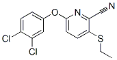 6-(3,4-dichlorophenoxy)-3-(ethylthio)-2-pyridinecarbonitrile Structure