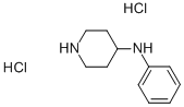 4-(N-苯基氨基)哌啶二盐酸盐 结构式