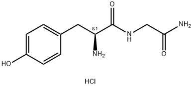H-TYR-GLY-NH2 · HCL 化学構造式