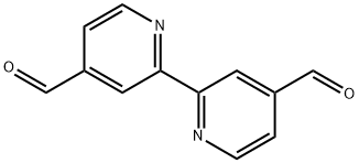 2,2'-ビピリジン-4,4'-ジカルボキシアルデヒド 化学構造式
