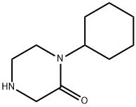 1-CYCLOHEXYL-2-PIPERAZINONE TRIFLUOROACETATE 化学構造式