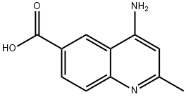 2-甲基-4-氨基-6-喹啉甲酸 结构式