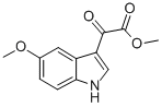 5-甲氧基-3-吲哚乙醛酸甲酯 结构式